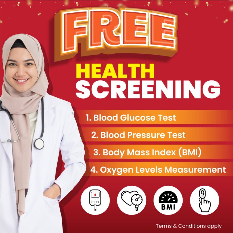 Free Health Screening poster